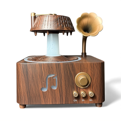 Humidificador Vintage con Efecto de Lluvia Giratoria